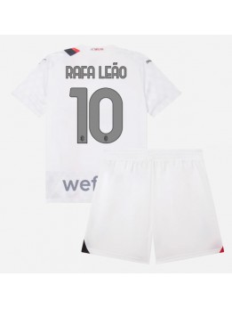 AC Milan Rafael Leao #10 Auswärts Trikotsatz für Kinder 2023-24 Kurzarm (+ Kurze Hosen)